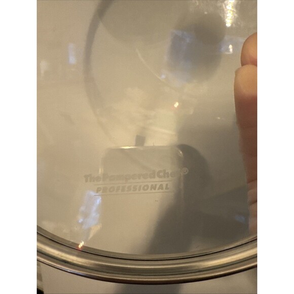 Pampered Chef Professional 10" Glass Skillet Pot Lid Only EC - Picture 3 of 3